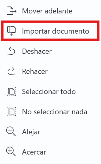 insertar paginas pdf