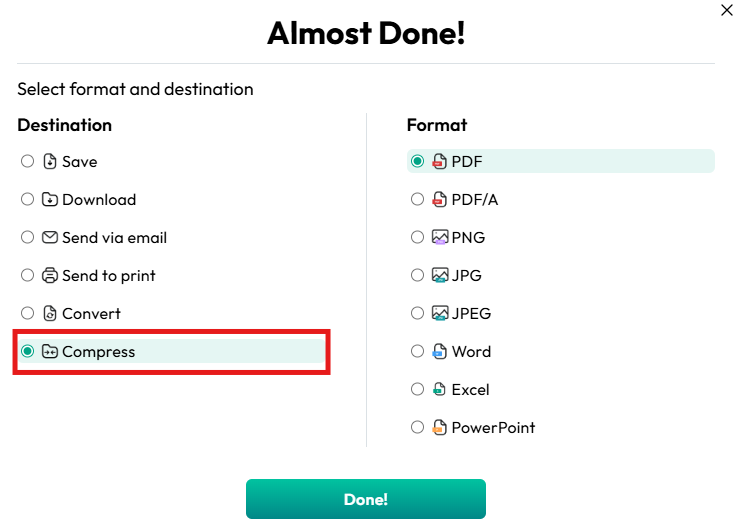 reduce pdf size mac
