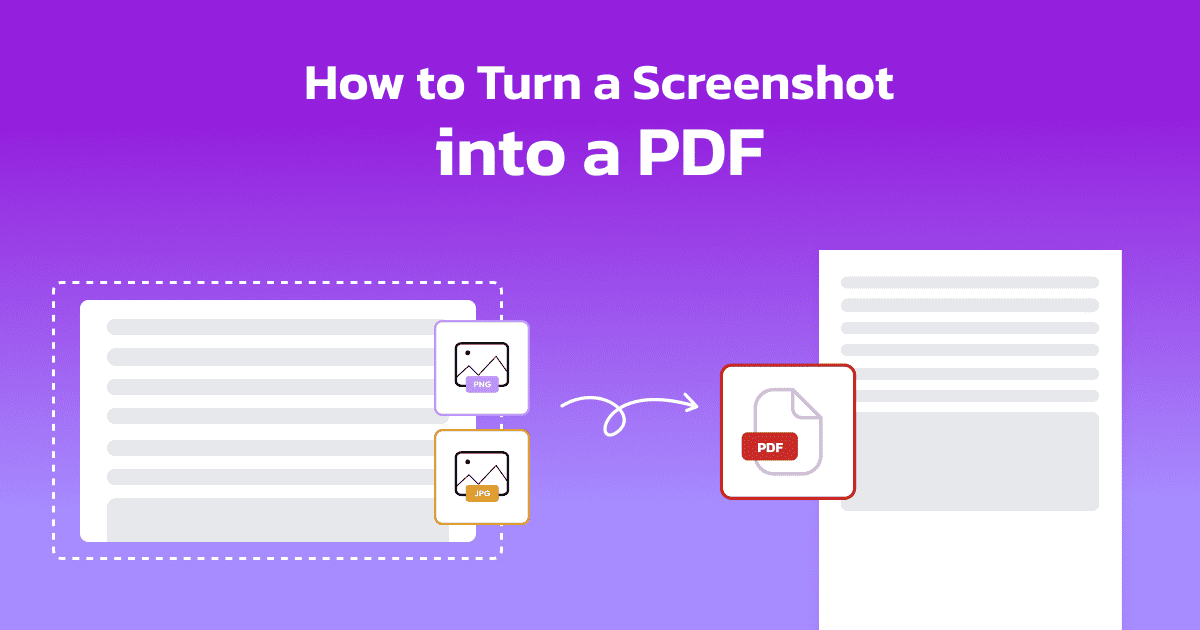 How To Turn a Screenshot into a PDF